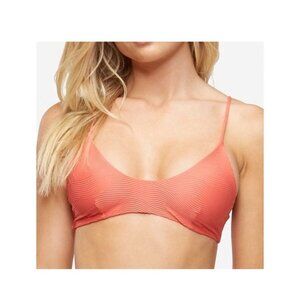 Tavik Size M Nahla Bralette Textured Camillia Solid Bikini Top Swimwear NWT